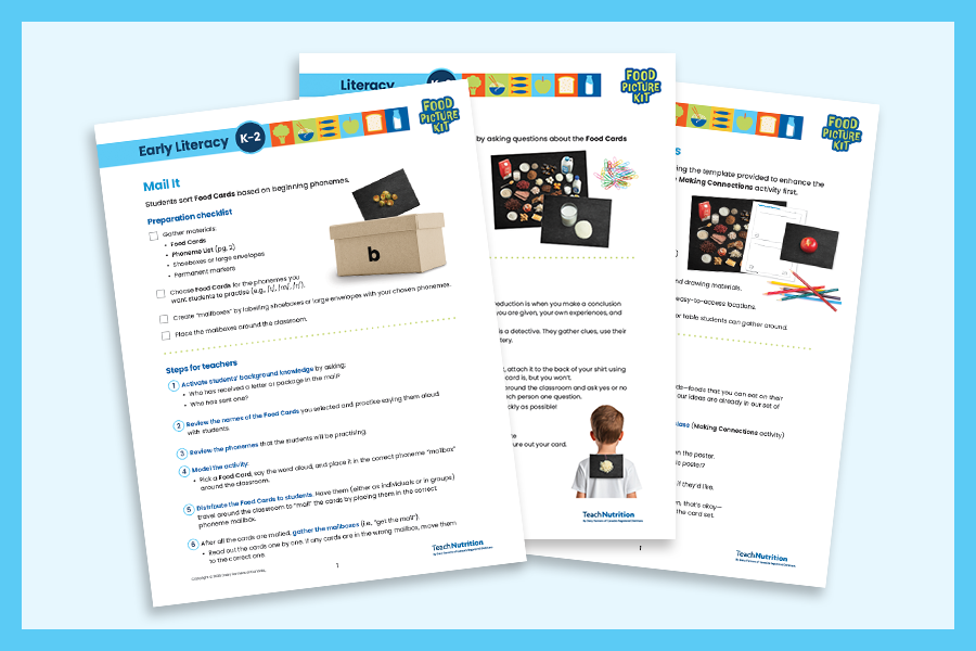 Food Picture Kit: Literacy Activities