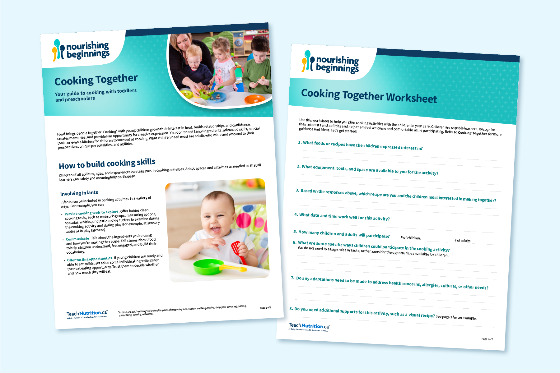 Cooking Together Guide & Worksheet