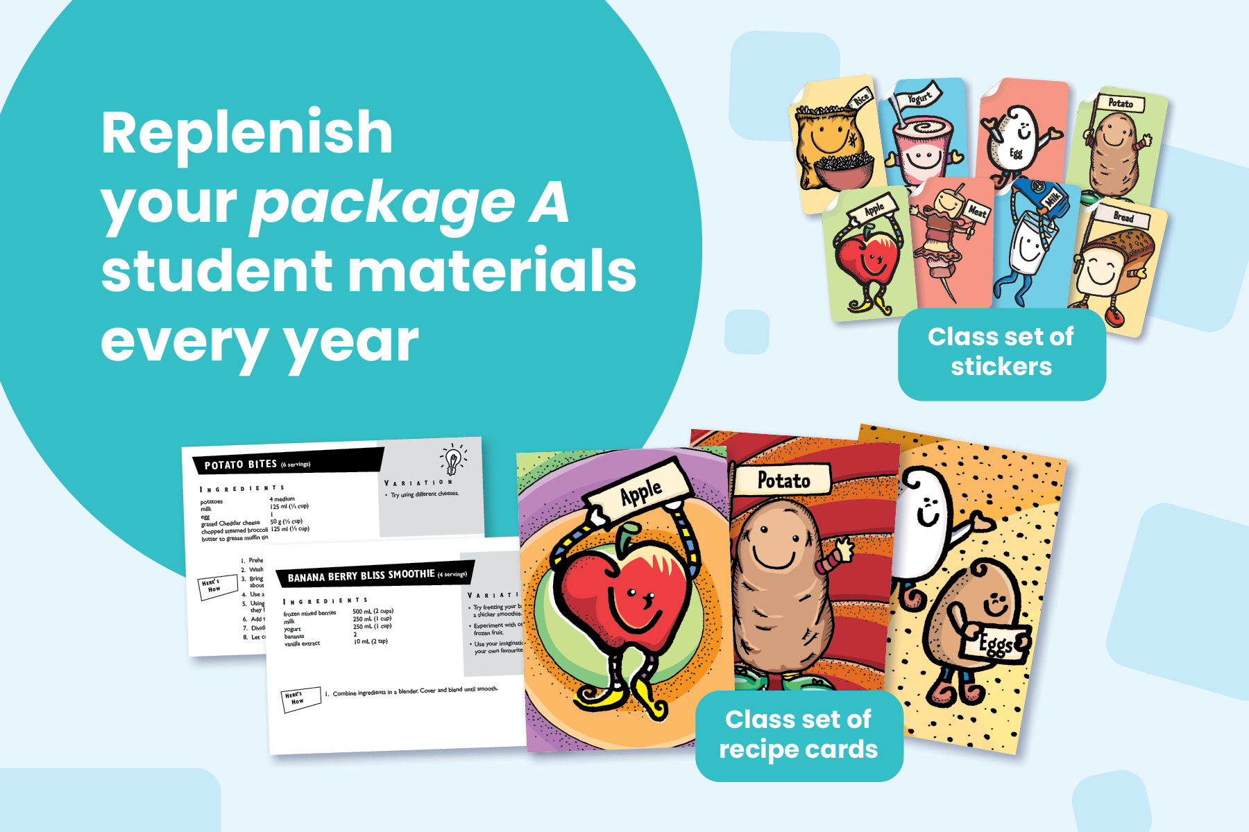 Food Explorers Student Resource Re-Order Package A - Alberta & Saskatchewan